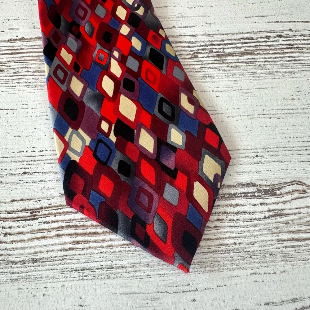 GARCIA Lady with Argyle Socks Collection 58 Tie Red Blue Tan Purple Black